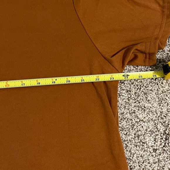 Rust Colored Short Sleeve Top and Shorts Set - Picture 11 of 12